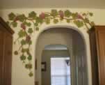 Kitchen Grape Vines over Arch